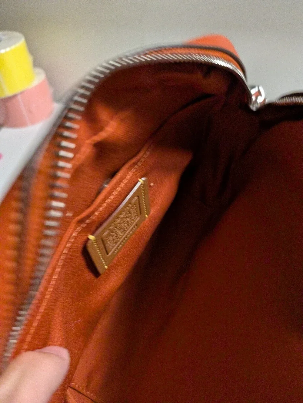 Coach Sig Jamie Camera Bag Sand Deep Orange Crossbody Handbag NWT